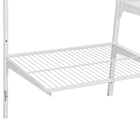 Closet Aramado Completo com Prateleira Cabideiro e Cesto Branco 200x190x40cm Ordenare