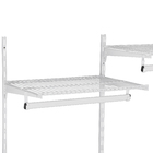 Closet Aramado Completo com Prateleira Cabideiro e Cesto Branco 200x190x40cm Ordenare