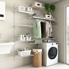 Closet Aramado Completo com Prateleira e Cabideiro em Aço Branco 2x1,65mx40cm Ordenare