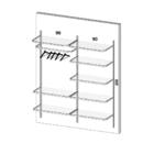 Closet Aramado - Linear Clr134 - 1,90 Smart Black