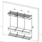 Closet Aramado - Linear Clr161 - 1,90m