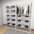 Closet Araras, Guarda Roupas Aberto Industrial Com 11 Peças B