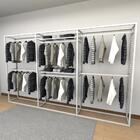 Closet Araras, Guarda Roupas Aberto Industrial Com 11 Peças B