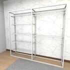 Closet Araras, Guarda Roupas Aberto Industrial Com 11 Peças B