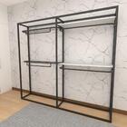 Closet Araras, Guarda Roupas Aberto Industrial Com 12 Peças P