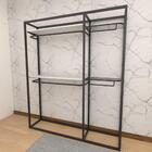 Closet Araras, Guarda Roupas Aberto Industrial Com 12 Peças P