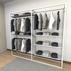 Closet Araras, Guarda Roupas Aberto Industrial Com 14 Peças B