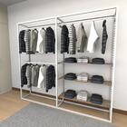 Closet Araras, Guarda Roupas Aberto Industrial Com 14 Peças B