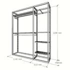 Closet Araras, Guarda Roupas Aberto Industrial Com 15 Peças P