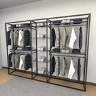 Closet Araras, Guarda Roupas Aberto Industrial Com 16 Peças P