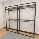 Closet Araras, Guarda Roupas Aberto Industrial Com 18 Peças P