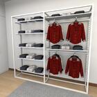 Closet Araras, Guarda Roupas Aberto Industrial Com 19 Peças B