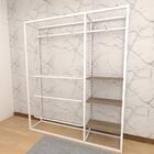 Closet Araras, Guarda Roupas Aberto Industrial Com 19 Peças B