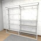 Closet Araras, Guarda Roupas Aberto Industrial Com 19 Peças B