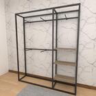 Closet Araras, Guarda Roupas Aberto Industrial Com 19 Peças P