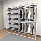 Closet Araras, Guarda Roupas Aberto Industrial Com 21 Peças B