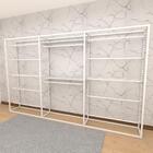 Closet Araras, Guarda Roupas Aberto Industrial Com 21 Peças B