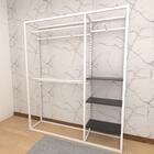 Closet Araras, Guarda Roupas Aberto Industrial Com 21 Peças B