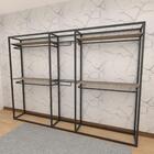 Closet Araras, Guarda Roupas Aberto Industrial Com 21 Peças P