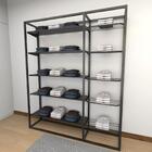 Closet Araras, Guarda Roupas Aberto Industrial Com 22 Peças P