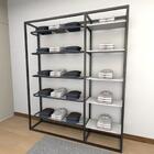 Closet Araras, Guarda Roupas Aberto Industrial Com 22 Peças P