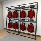 Closet Araras, Guarda Roupas Aberto Industrial Com 22 Peças P