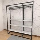 Closet Araras, Guarda Roupas Aberto Industrial Com 22 Peças P