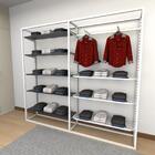 Closet Araras, Guarda Roupas Aberto Industrial Com 23 Peças B