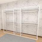 Closet Araras, Guarda Roupas Aberto Industrial Com 23 Peças B