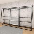 Closet Araras, Guarda Roupas Aberto Industrial Com 23 Peças P