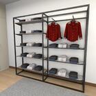 Closet Araras, Guarda Roupas Aberto Industrial Com 23 Peças P