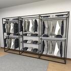 Closet Araras, Guarda Roupas Aberto Industrial Com 23 Peças P