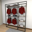 Closet Araras, Guarda Roupas Aberto Industrial Com 25 Peças P