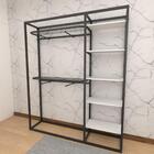 Closet Araras, Guarda Roupas Aberto Industrial Com 25 Peças P