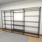 Closet Araras, Guarda Roupas Aberto Industrial Com 25 Peças P