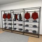 Closet Araras, Guarda Roupas Aberto Industrial Com 25 Peças P