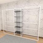 Closet Araras, Guarda Roupas Aberto Industrial Com 26 Peças B