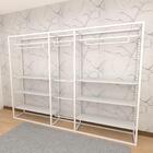 Closet Araras, Guarda Roupas Aberto Industrial Com 27 Peças B