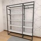 Closet Araras, Guarda Roupas Aberto Industrial Com 28 Peças P