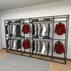 Closet Araras, Guarda Roupas Aberto Industrial Com 28 Peças P