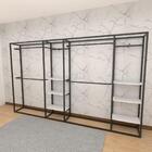 Closet Araras, Guarda Roupas Aberto Industrial Com 30 Peças P