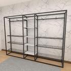 Closet Araras, Guarda Roupas Aberto Industrial Com 30 Peças P