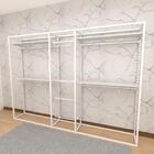 Closet Araras, Guarda Roupas Aberto Industrial Com 31 Peças B