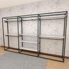 Closet Araras, Guarda Roupas Aberto Industrial Com 31 Peças P