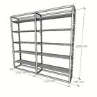 Closet Araras, Guarda Roupas Aberto Industrial Com 32 Peças B