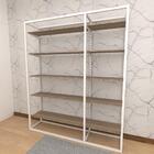 Closet Araras, Guarda Roupas Aberto Industrial Com 32 Peças B