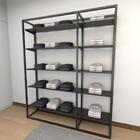 Closet Araras, Guarda Roupas Aberto Industrial Com 32 Peças P