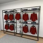 Closet Araras, Guarda Roupas Aberto Industrial Com 32 Peças P