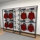 Closet Araras, Guarda Roupas Aberto Industrial Com 34 Peças B