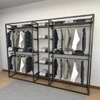 Closet Araras, Guarda Roupas Aberto Industrial Com 34 Peças P